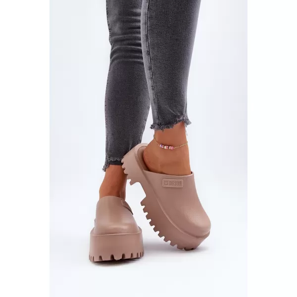  Papuci dama BIG STAR NN274016 BEJ Pantofi Big Star 