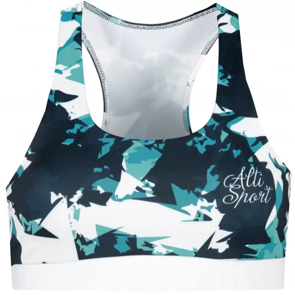  Premium de sutien sport funcțional pentru femei ALTISPORT VOJ/ALW110POD01 ALBASTRU -ALB 