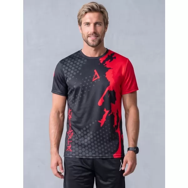  Premium funcțional pentru bărbați ALTISPORT VOJ/ALM112TR01 BLACK-ROȘU 
