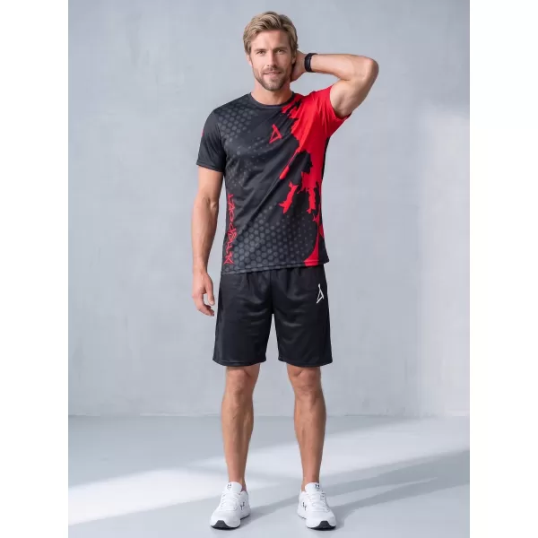  Premium funcțional pentru bărbați ALTISPORT VOJ/ALM112TR01 BLACK-ROȘU 