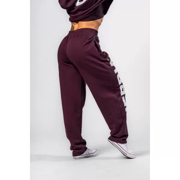  Pantaloni de trening largi largi BOYFRIEND STYLE 432 DARK RED Nebbia 