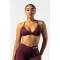 Sutien sport cu suport mediu TWIST-KNOT 423 DARK RED Nebbia