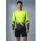 Tricou de compresie funcțională pentru bărbați cu premium cu mânecă lungă ALTISPORT VOJ/ALM109TR03 GALBEN FLUO