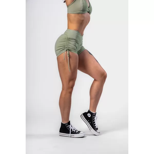  Pantaloni scurți push-up cu șireturi STRONG BEAUTY 429 LIGHT VERDE Nebbia 