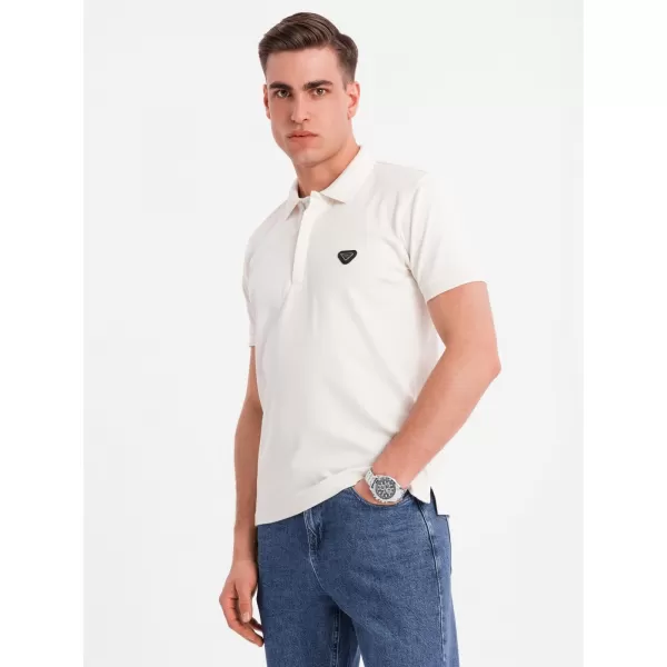  Tricou pentru bărbați OMBRE OM-POSS-0148 ALB 