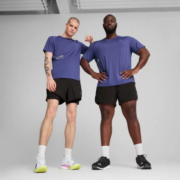  Pantaloni scurţi PUMA M RUN ULTRAWEAVE 2IN1 5"" SHORT​ 526635-01 NEGRU 