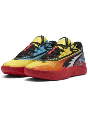 Cizme PUMA SCOOT ZEROS II CAUTION 310843_01 RICKIE ORANGE/SPEED ​​YELLOW