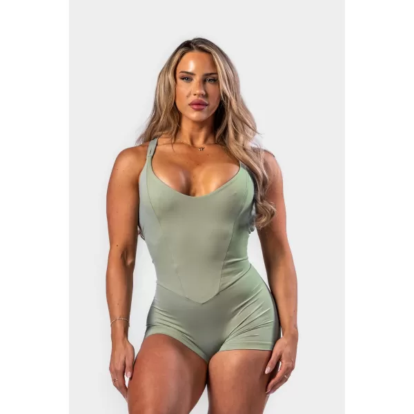  Salopetă de fitness STRONG BEAUTY 427 VERDE DESCHIS Nebbia 
