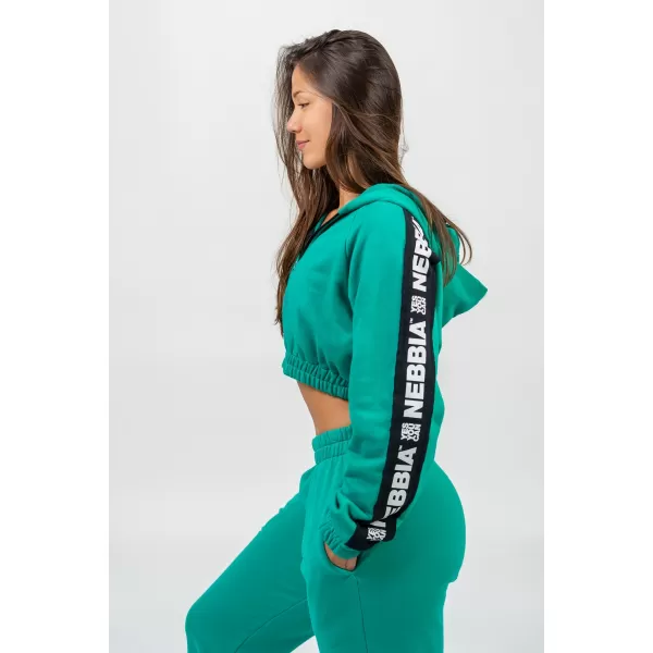  Hanorac crop ICONIC 254 VERDE Nebbia 