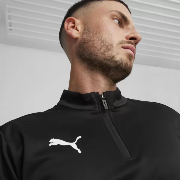  Cămaşă PUMA TEAMGOAL TRAINING 1/4 ZIP TO 658629_03 PUMA NEGRU/ALB/GRI ÎNCHIS 