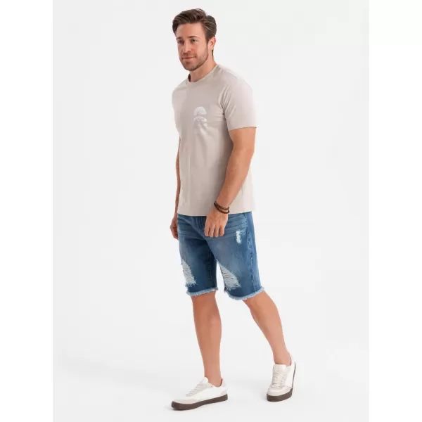  Pantaloni scurţi OMBRE OM-SRDS-0157 ALBASTRU 