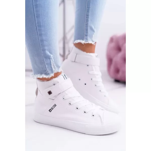  Botine de dama din piele BIG STAR V274541FW WHITE Pantofi Big Star 