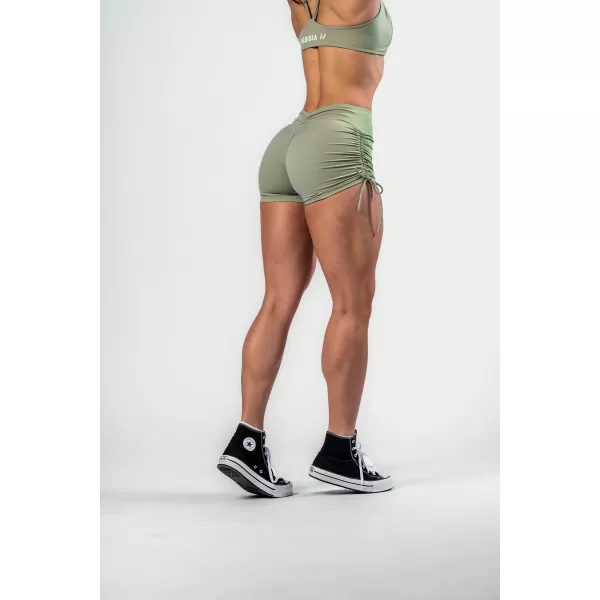  Pantaloni scurți push-up cu șireturi STRONG BEAUTY 429 LIGHT VERDE Nebbia 