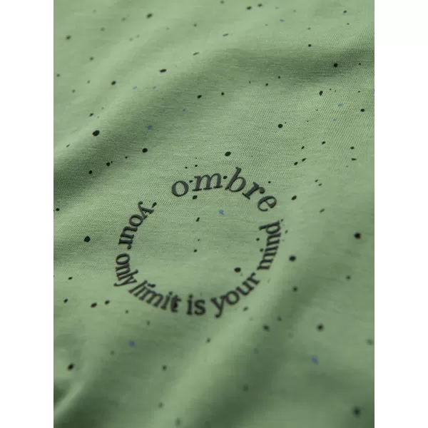  Cămaşă OMBRE OM-TSFP-0186 VERDE 