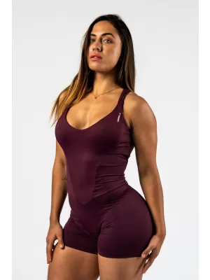 Salopeta de fitness modelanta STRONG BEAUTY 427 DARK RED Nebbia