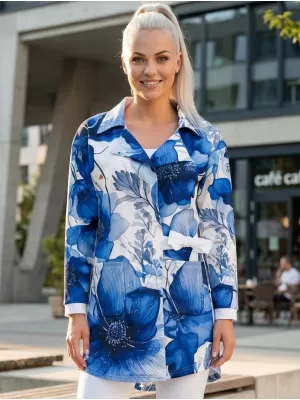 Jacheta pentru femei premium ALTISPORT VOJ/ALW102MI05 NAVY/ALB