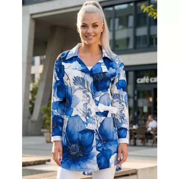  Jacheta pentru femei premium ALTISPORT VOJ/ALW102MI05 NAVY/ALB 