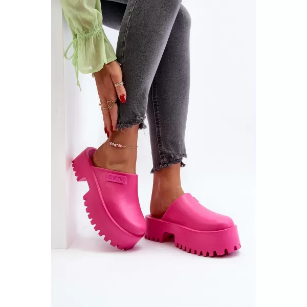  Papuci dama BIG STAR NN274019 ROZ Pantofi Big Star 
