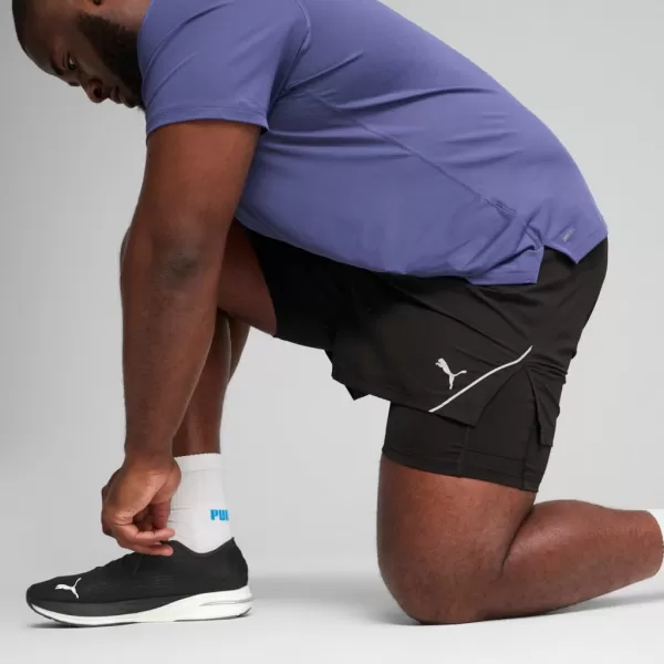  Pantaloni scurţi PUMA M RUN ULTRAWEAVE 2IN1 5"" SHORT​ 526635-01 NEGRU 