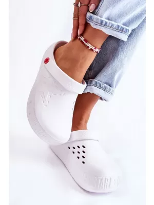 Papuci slip-on dama BIG STAR II275003 WHITE Pantofi Big Star