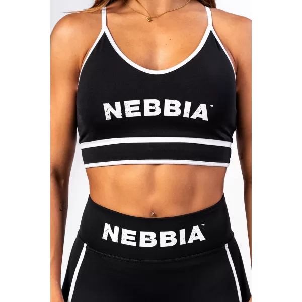  Sutien sport cu suport mediu MY RULES 608 BLACK Nebbia 