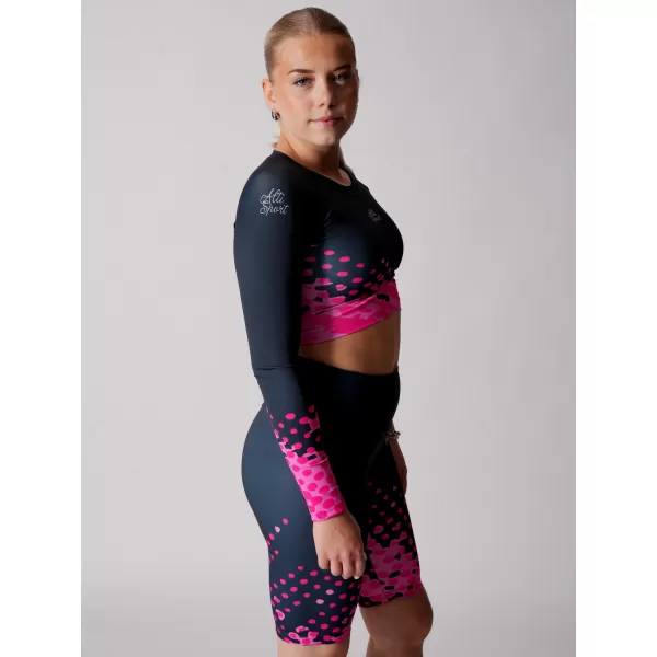  Premium de cultură funcțională pentru femei ALTISPORT VOJ/ALW109TR04 ROZ-NEGRU 