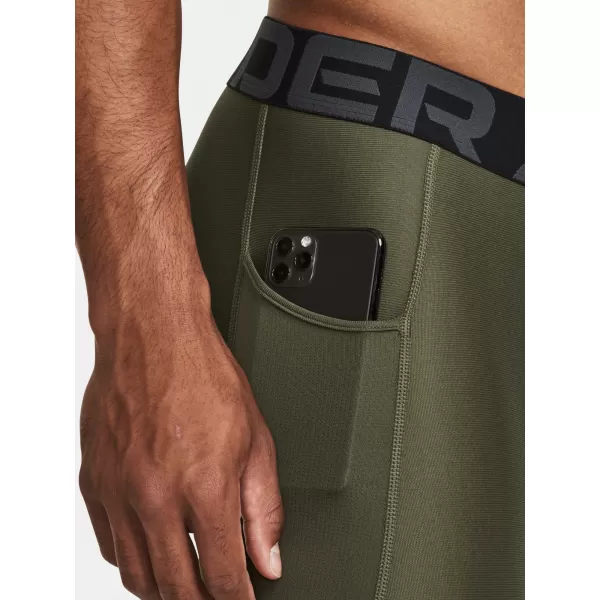  Jambiere pentru bărbați UNDER ARMOUR HG ARMOUR LEGGINGS 1361586-390 VERDE 