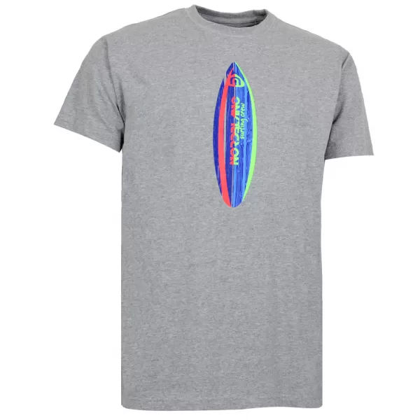  Tricou pentru bărbați NORDBLANC BOARD NBSMT5097 EVIDENȚIERI GRI ÎNCHIS 