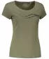 Dámské triko ALTISPORT CARRYOVER ALW001F61 KHAKI/ČERNÁ