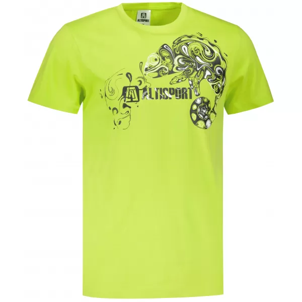  Pánské triko ALTISPORT CARRYOVER ALM136129 LIMETKOVÁ 