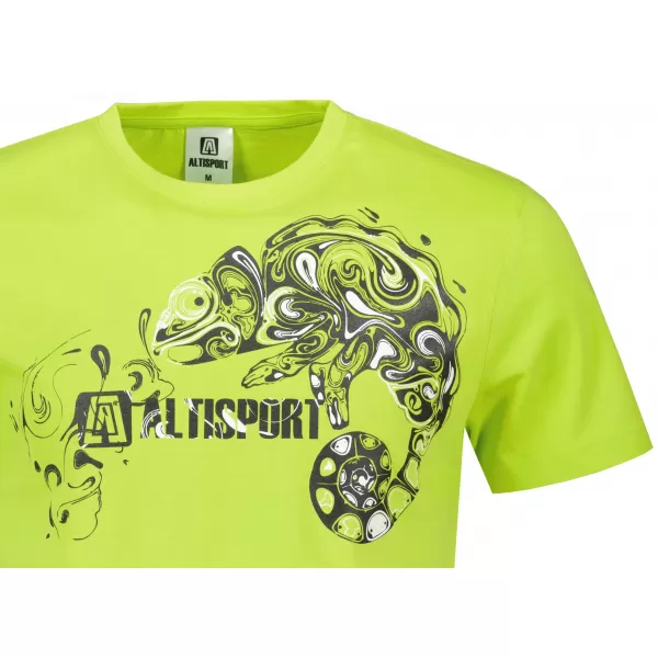  Pánské triko ALTISPORT CARRYOVER ALM136129 LIMETKOVÁ 