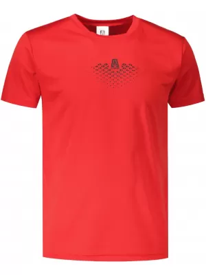 Pánské funkční triko ALTISPORT CARRYOVER ALM148124 ČERVENÁ