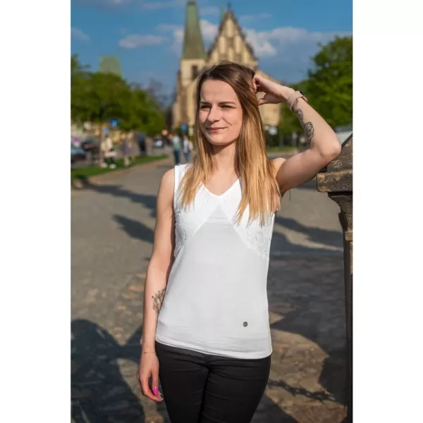  Maieu de damă KIXMI NAVILA ALB 