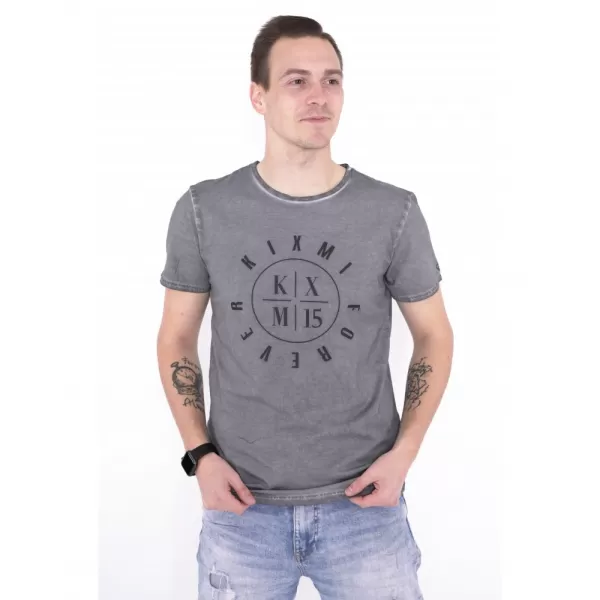  Tricou pentru bărbați KIXMI NADIR GRI 