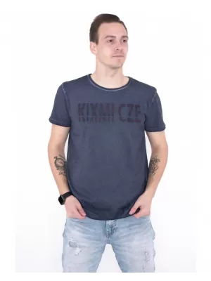 Tricou pentru bărbați KIXMI NARSEY ALBASTRU INCHIS
