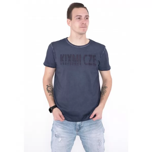  Tricou pentru bărbați KIXMI NARSEY ALBASTRU INCHIS 