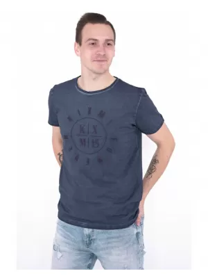 Tricou pentru bărbați KIXMI NADIR ALBASTRU INCHIS