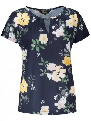 Tricou pentru femei KIXMI ORNELLA ALBASTRU INCHIS