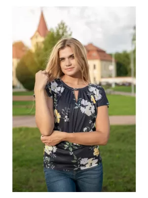 Tricou pentru femei KIXMI ORNELLA ALBASTRU INCHIS