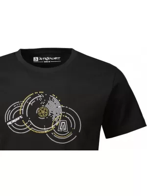 Pánské triko ALTISPORT CARRYOVER ALM160AL805 ČERNOZLATÁ