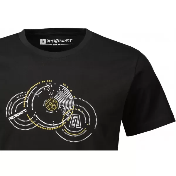  Pánské triko ALTISPORT CARRYOVER ALM160AL805 ČERNOZLATÁ 
