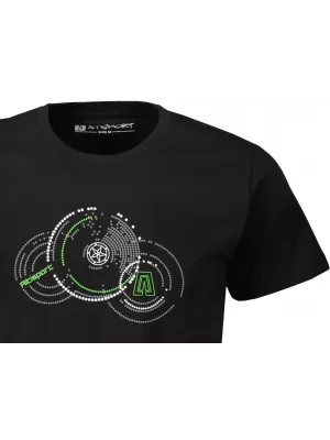 Pánské triko ALTISPORT CARRYOVER ALM160AL805 ČERNOZELENÁ