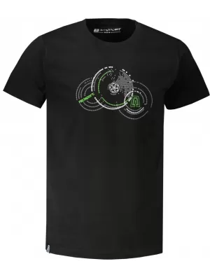 Pánské triko ALTISPORT CARRYOVER ALM160AL805 ČERNOZELENÁ