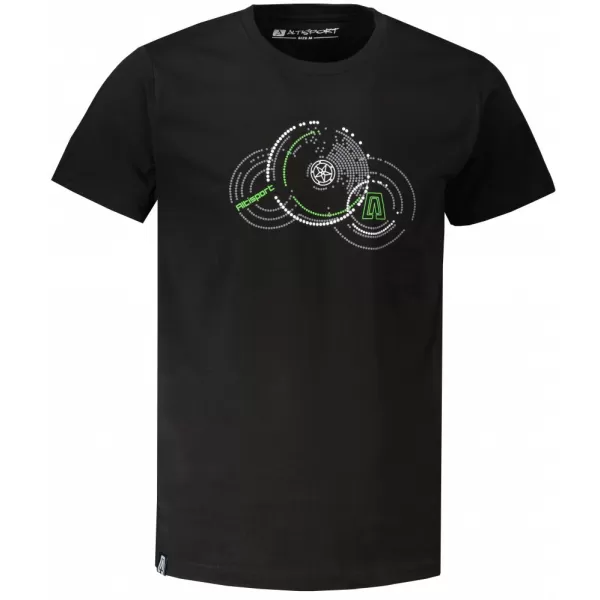  Pánské triko ALTISPORT CARRYOVER ALM160AL805 ČERNOZELENÁ 