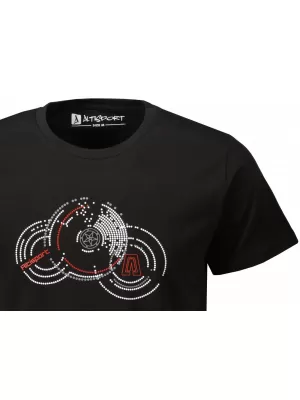 Pánské triko ALTISPORT CARRYOVER ALM160AL805 ČERNOČERVENÁ