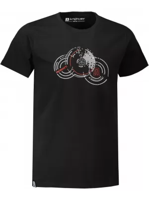 Pánské triko ALTISPORT CARRYOVER ALM160AL805 ČERNOČERVENÁ