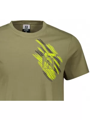 Pánské triko ALTISPORT CARRYOVER ALM173129 KHAKI