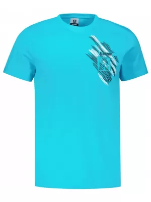 Pánské triko ALTISPORT CARRYOVER ALM173129 TYRKYSOVÁ