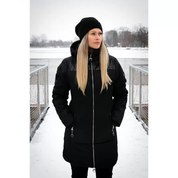  Palton de femei ALTISPORT BEVERLY NEGRU 