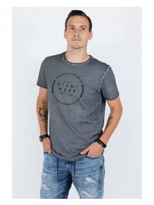 Tricou pentru bărbați KIXMI RAY GRI INCHIS